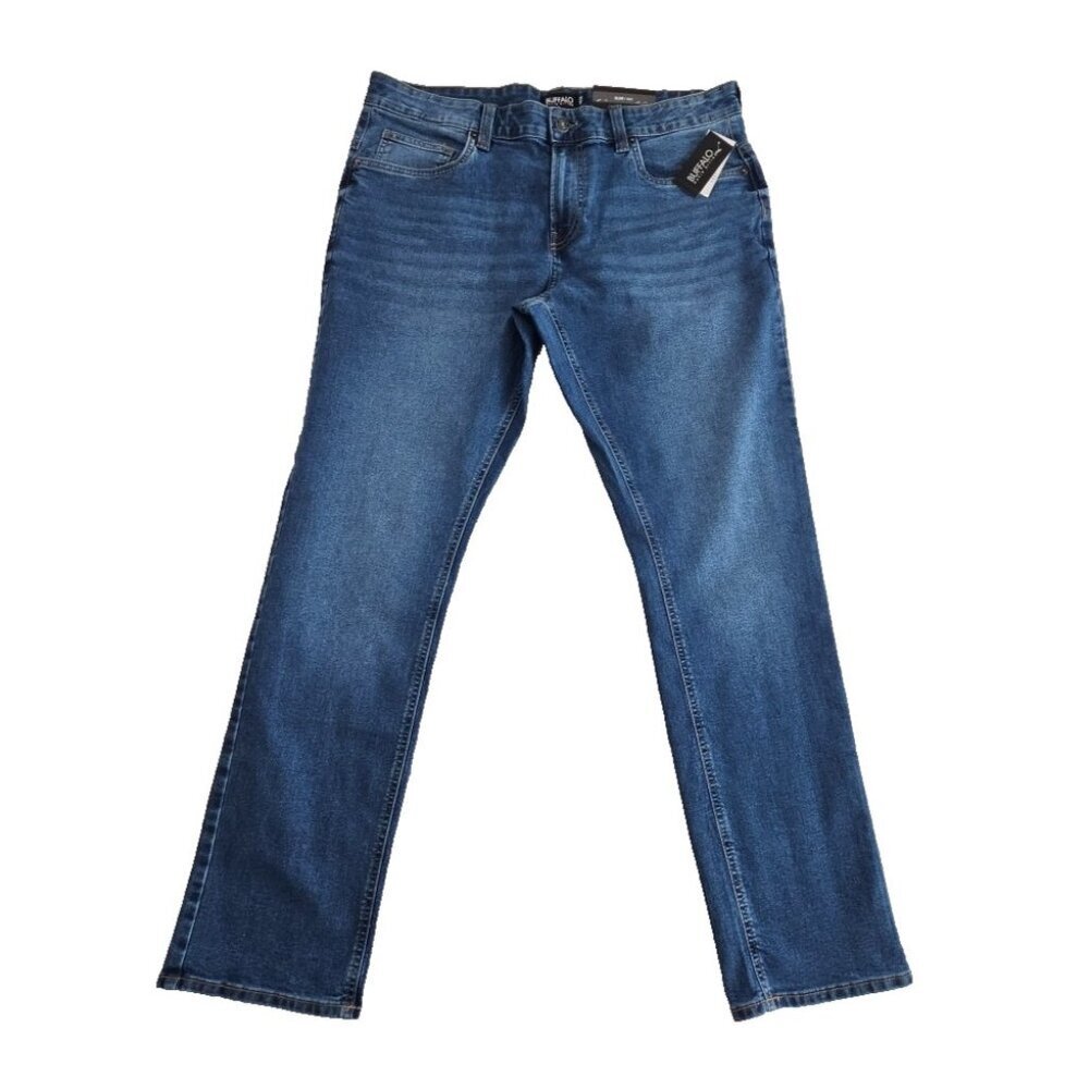 Buffalo David Bitton Jeans Men's 36x32 Medium Wash Ash Slim Stretch NEW NWT